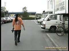 german milf picked up for...