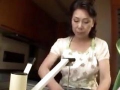 Japanese Mom caught by stepson